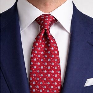 Vineyard Vines 100% Silk Men’s Tie - Sand Castle Pattern